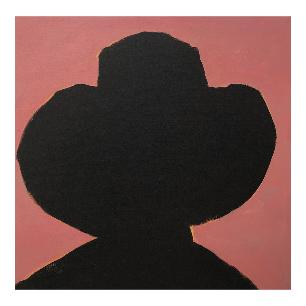 Cowboy #3, 50 x 50 cm, acrylverf op doek