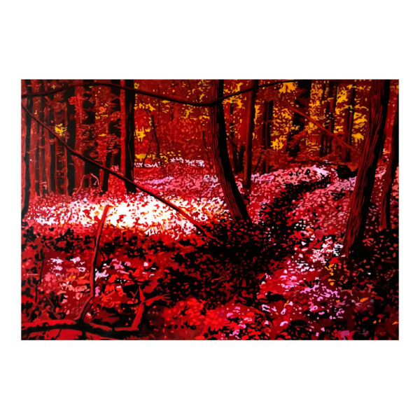 Redwoods 4, 70 x 100 cm, acrylverf en olieverf op doek